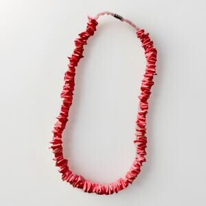 Vintage Puka Shell Necklace Strand Pink Y2k Surfer Girl Beach